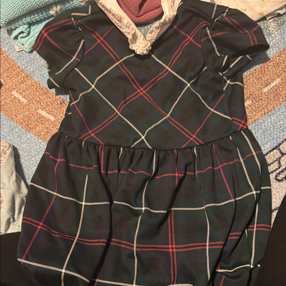 Ralph Lauren Plaid Dress with Peter Pan Collar